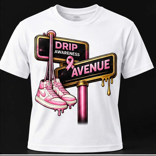 Awareness Street-Sign Tee in Black, view 2