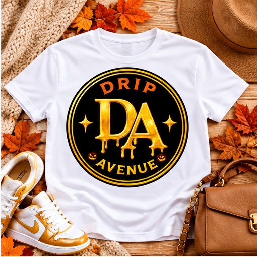 Halloween DA Emblem Tee in Black, view 2