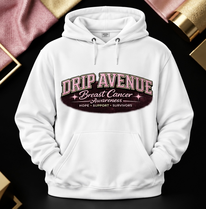 Awareness Lettering Hoodie in Black, view 2