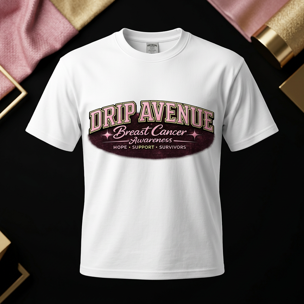 Awareness Lettering Tee in Black, view 2