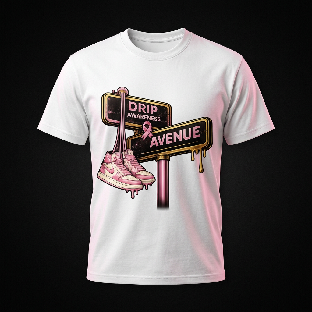 Awareness Street-Sign Tee in Black, view 2